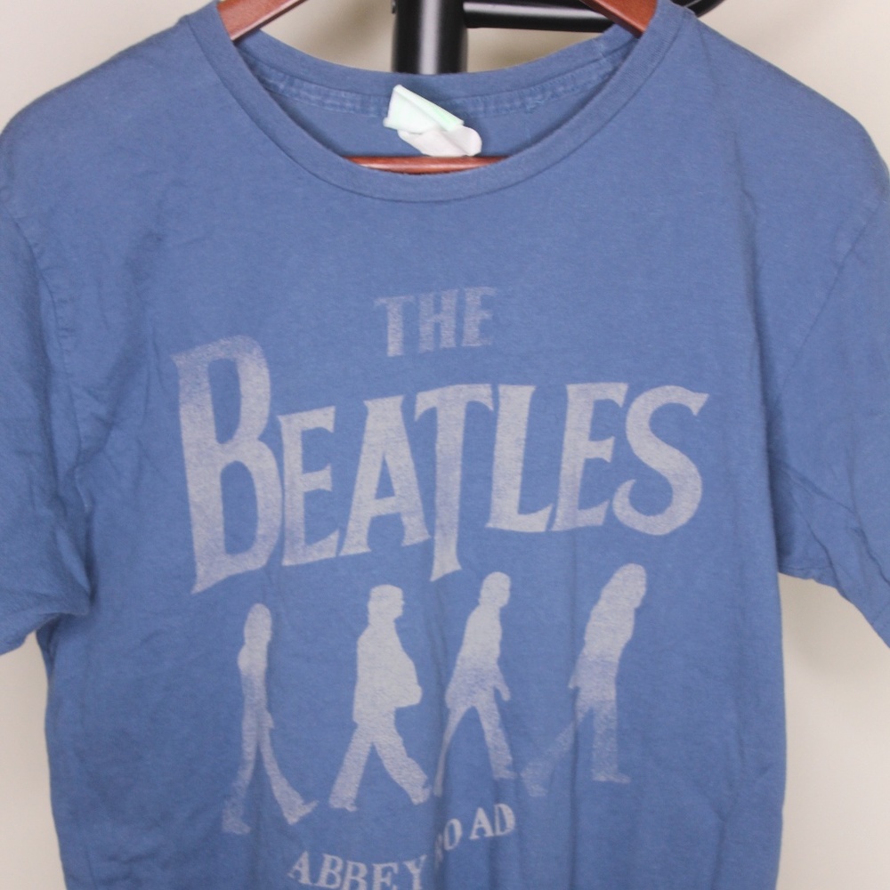 The Beatles Abbey Road Blue T shirt L size